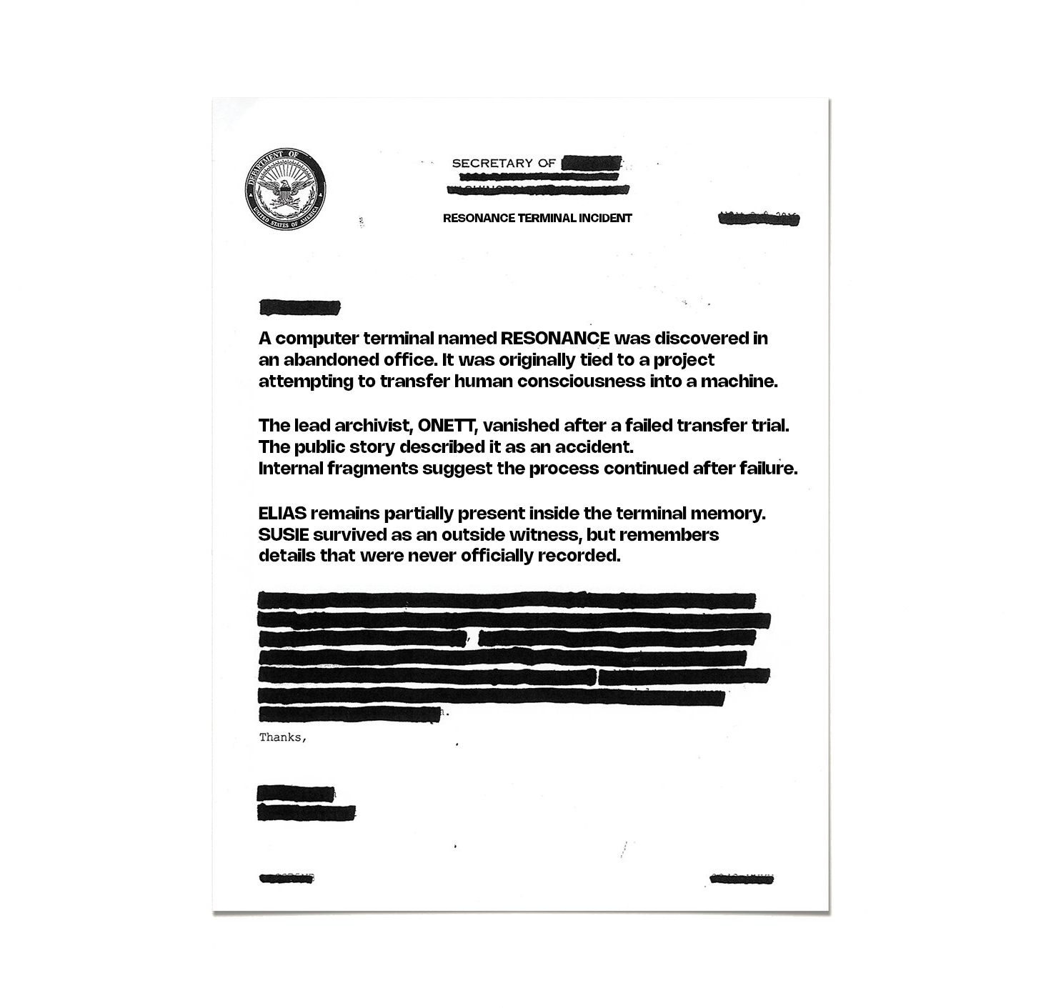 classified document
